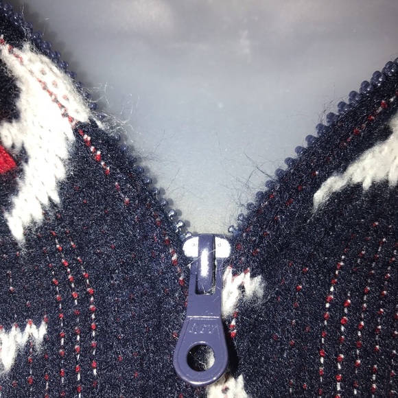 Red White Blue 🇱🇷 Sweater Jacket - Picture 4 of 7